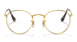 Ray-Ban Unisex – Armazón metálico, oro arista, con almohadillas