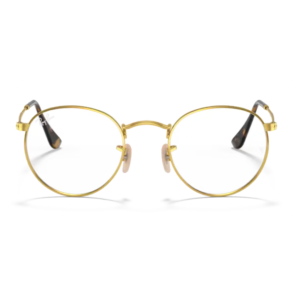 Ray-Ban Unisex – Armazón metálico, oro arista, con almohadillas