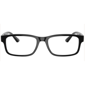 Armani Exchange Hombre – Armazón inyectado, Negro brillante.