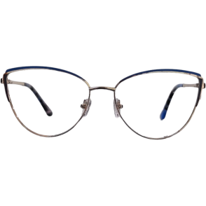Foose Mujer – Armazón metálico, azul oscuro con dorado